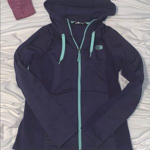 North face zip up hoodie